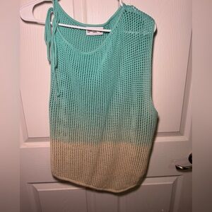 Oh Polly Ombre Blue & Nude  Knit Top